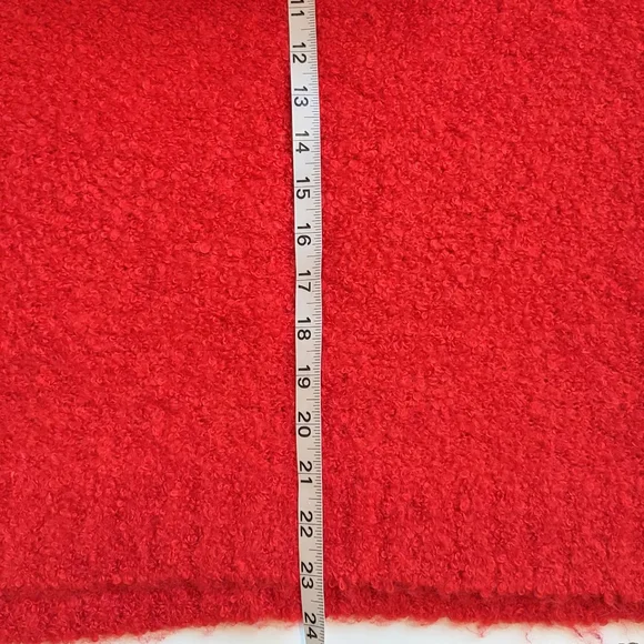 NWT Crewcuts Red Fuzzy Crew Neck Knit Sweater, Size 16(Girl) - Picture 6 of 12